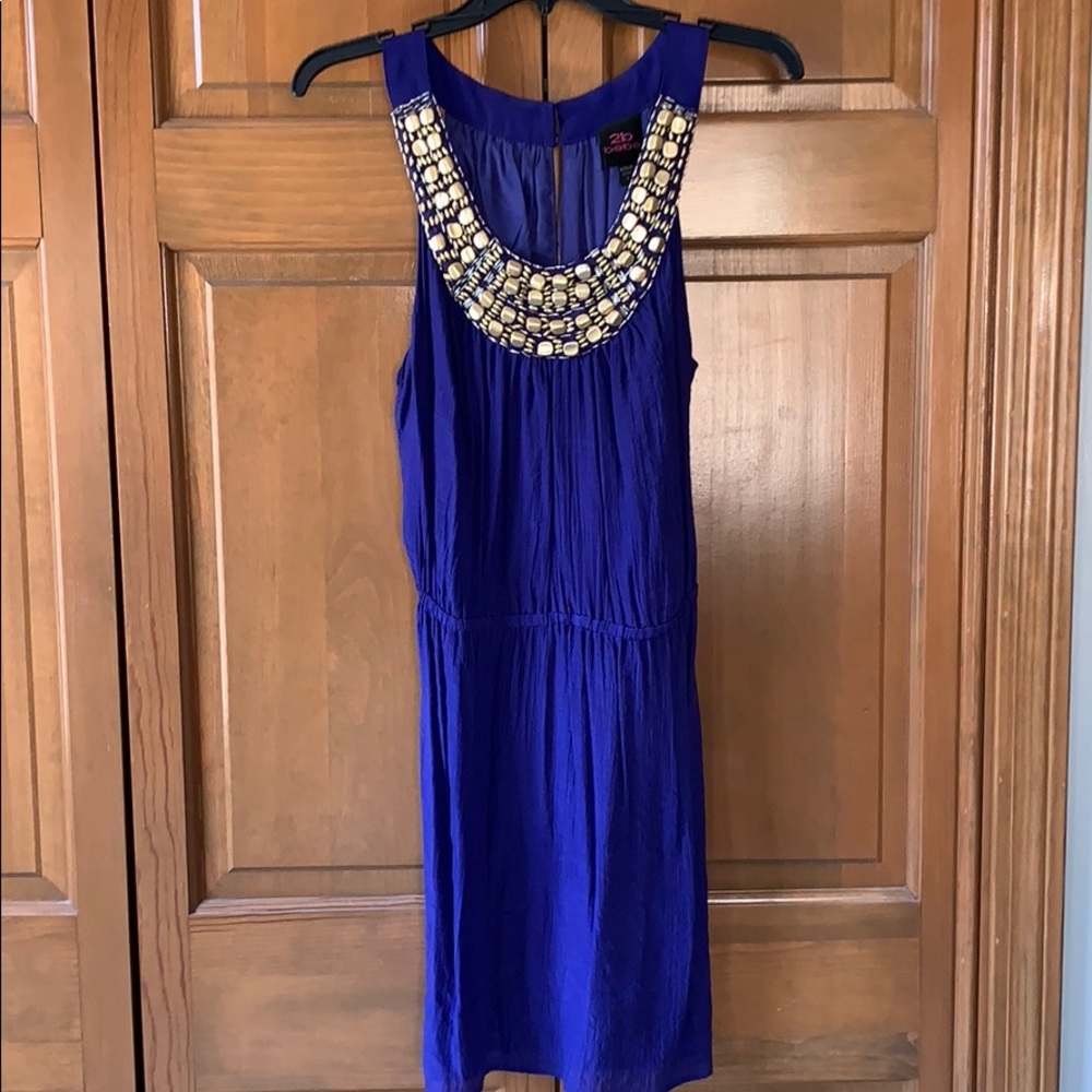 2b Bebe dark purple dress